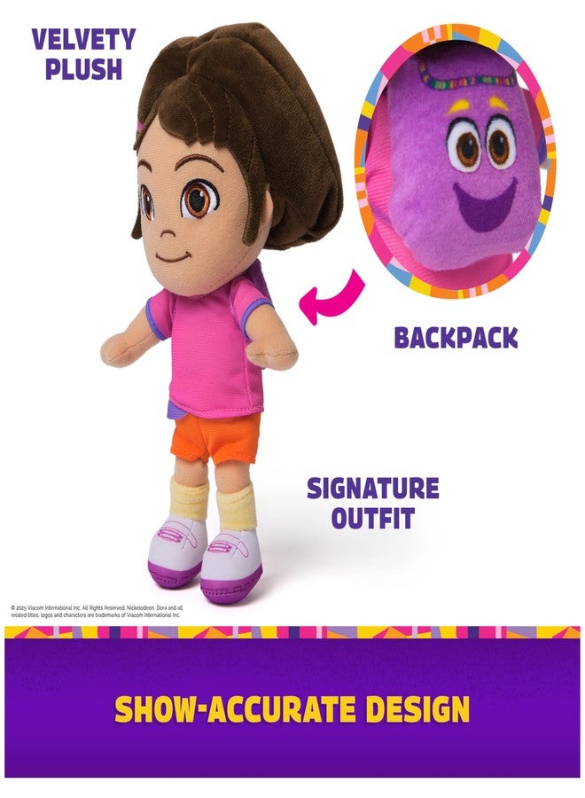 DORA Walker's Official Dora Plush Doll, Educational Toys, Plush Toys, Stuffed Animal for Ages 3 and Up, 8" - Image 3