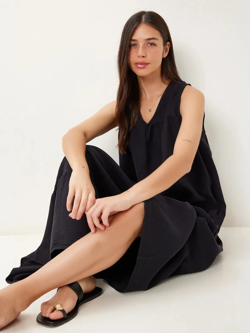 السعادة في إسطنبول ISTANBUL Frilly V-Neck Midi Dress