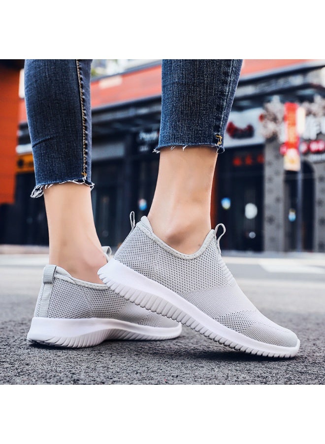 NIBEMINENT Spring and summer men and women lazy comfortable sports breathable mesh surface men's shoes casual shoes soft sole light slip-on - Image 2