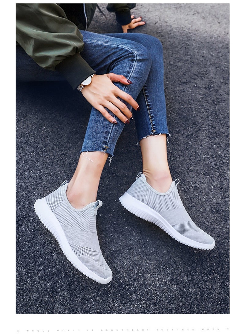NIBEMINENT Spring and summer men and women lazy comfortable sports breathable mesh surface men's shoes casual shoes soft sole light slip-on - Image 3