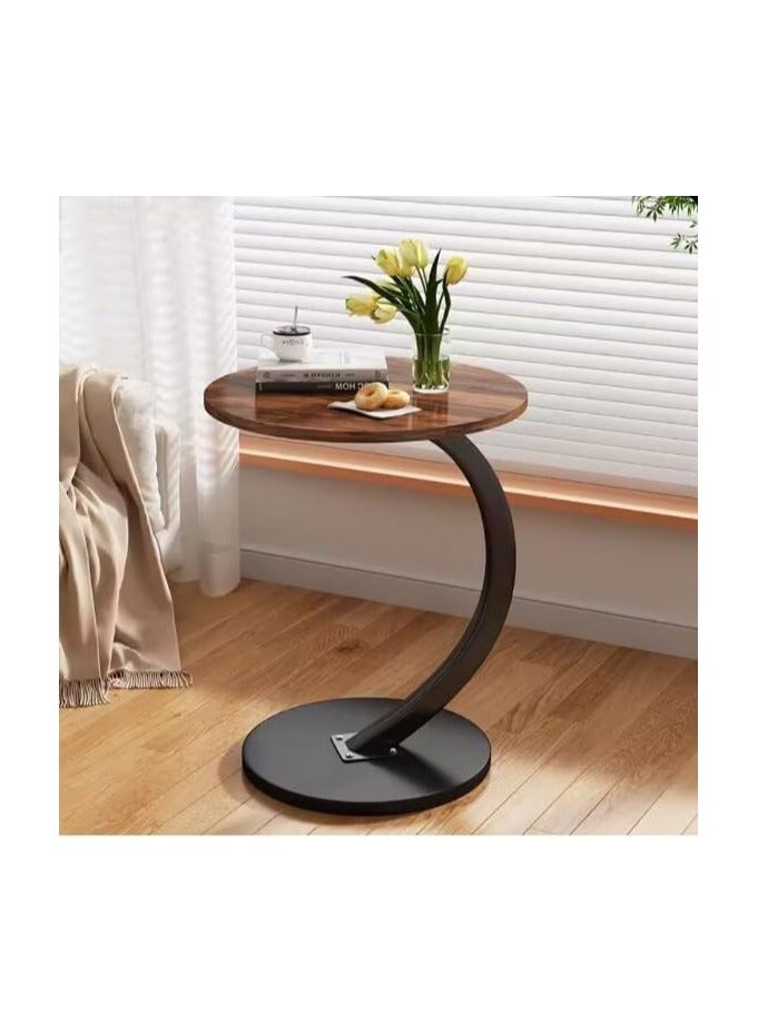 Coffee Table Wood Rustic Nightstand Bedside Table Sofa Table Coffee Snack Table Drink Table for Living Room - Image 2