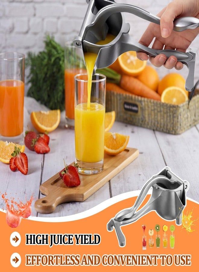 Lanties Aluminium Alloy Manual Fruit Juicer with 50 Pcs Filter Bag, Heavy Duty Squeezer Juicer Handheld Juice Extractor for Single Citrus Orange Pomegranates Fruit Lemon Lime - Image 4