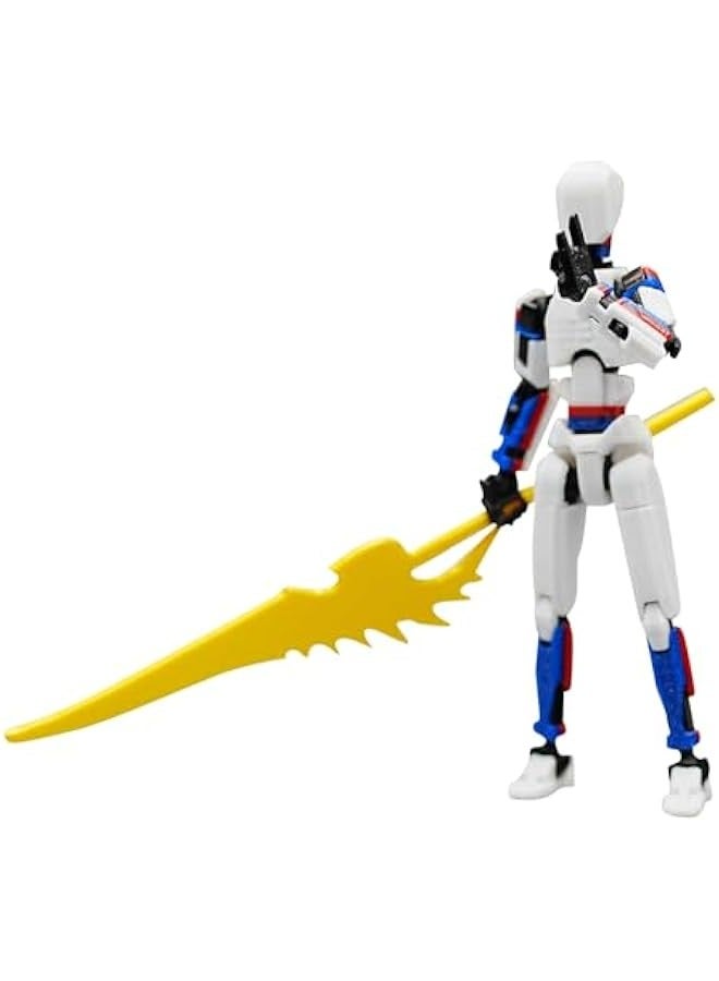 T13 Action Figure Already Assembled 2025 New Splicing Color Titan 13 Dummy 13 Robot 13 Action Figure 3D Printed Multi-Jointed Movable for Stop Motion Animation Adult Desktop Decor