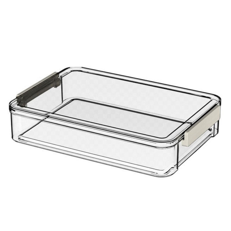 A4 Paper Storage Box Durable Clear Document Organizer Project Box for Magazines Photos Stamps Envelopes Invoices Bills - Image 1