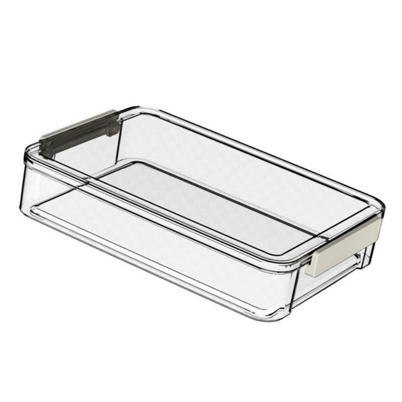 A4 Paper Storage Box Durable Clear Document Organizer Project Box for Magazines Photos Stamps Envelopes Invoices Bills - Image 3