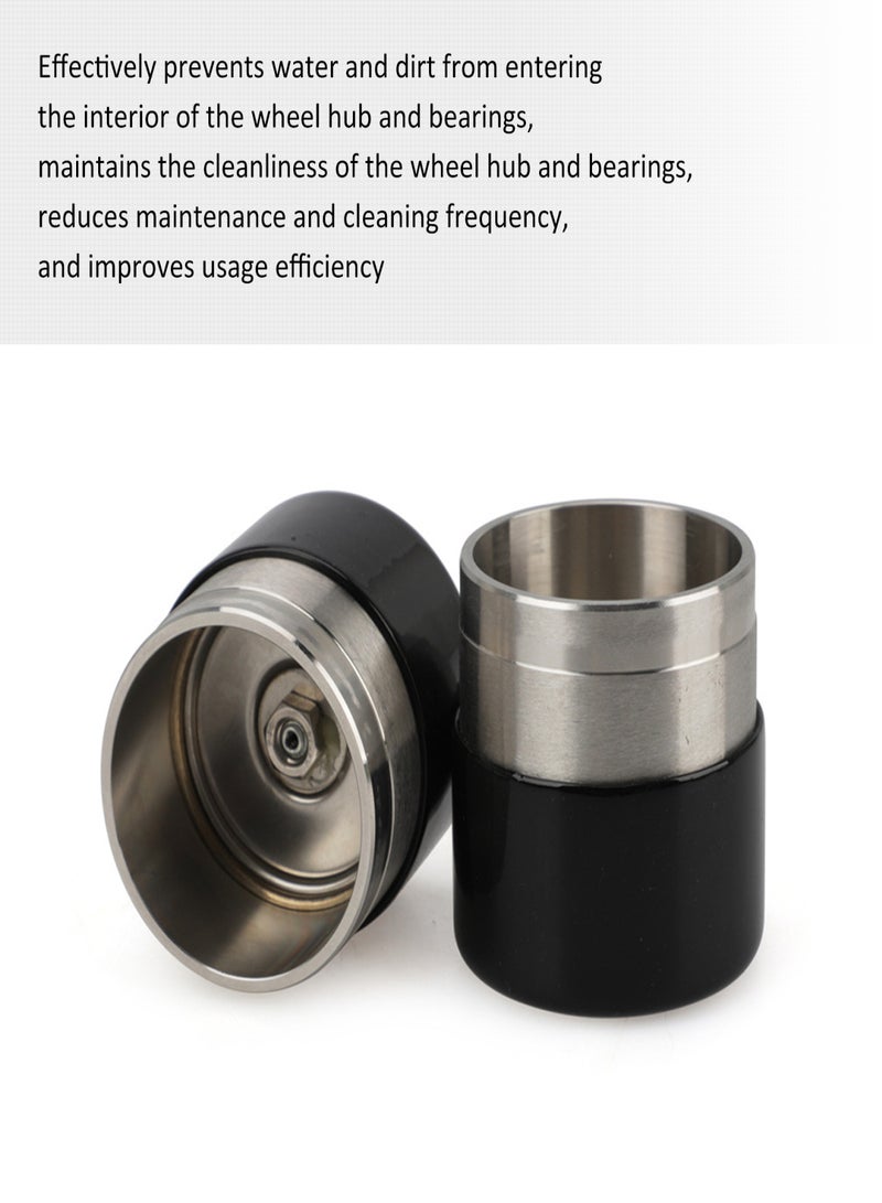Generic Trailer Bearing Buddies 4PCS Stainless Steel Wheel Hub Bearing Buddies Center Caps Protector with 1.98in Diameter for Fits Most 4 & 5 Bolt/ Lug Hubs Grease Caps Boat RV  - Image 4