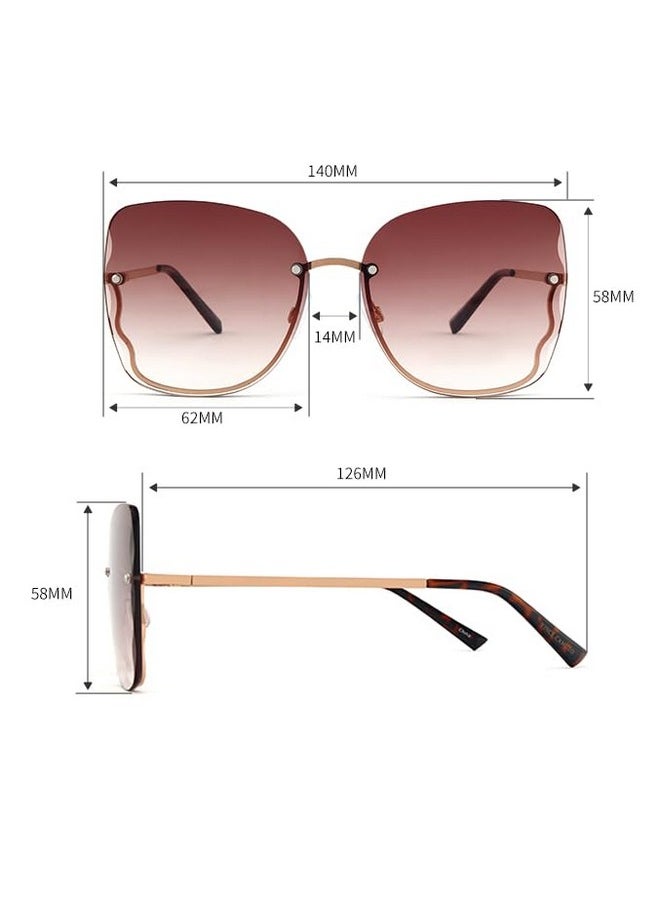 VINCE CAMUTO - Women'S Metal Butterfly Square Sunglasses, Silver, 62 Mm - Image 1