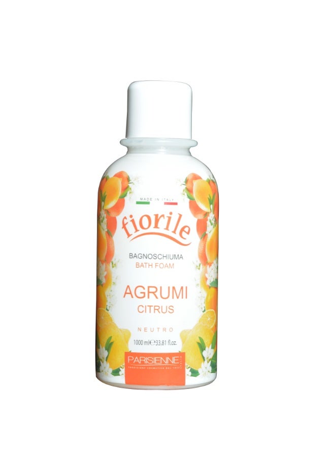 Fiorile Bath Foam Citrus 1000ML | Nourishing & Moisturizing Bath Foam | Maintain Soft & Smooth Skin | Daily Use Body Cleanser - Image 1