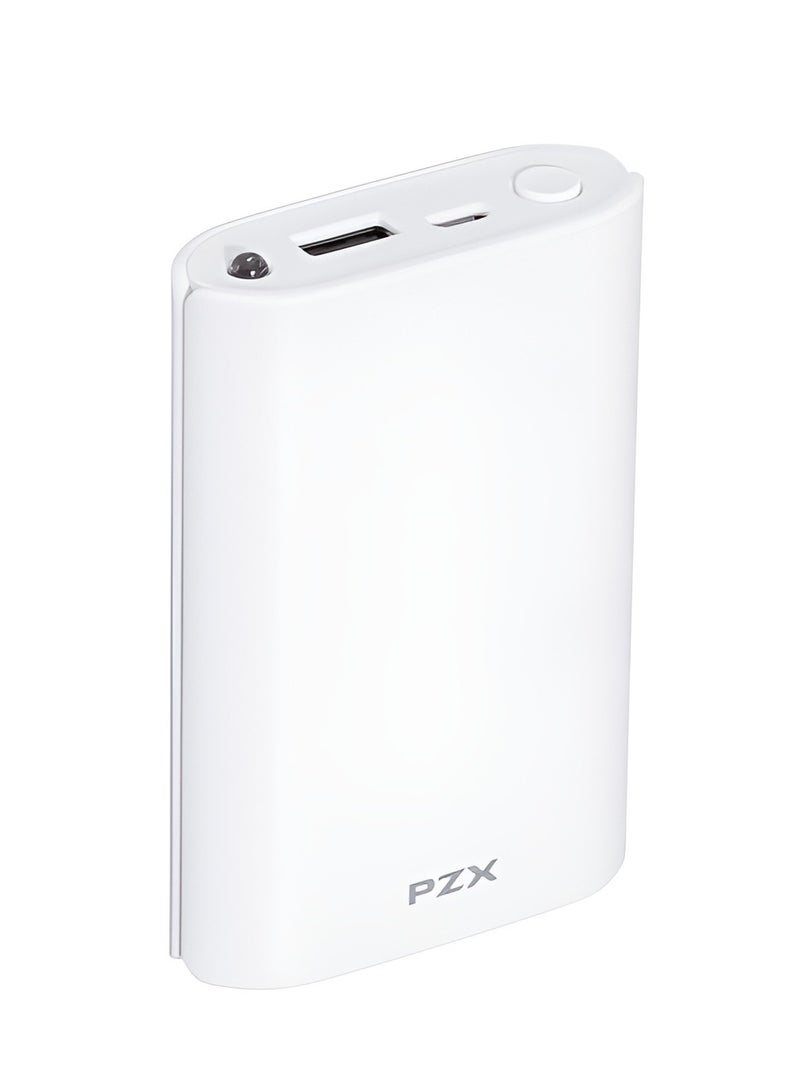PZX C146 Power Bank - 10400mAh Capacity - Digital Display - Elegant Design - White - Image 1