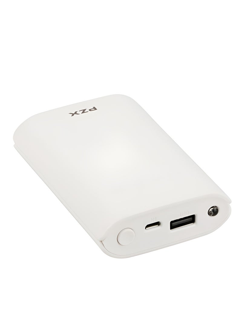 PZX C146 Power Bank - 10400mAh Capacity - Digital Display - Elegant Design - White - Image 2