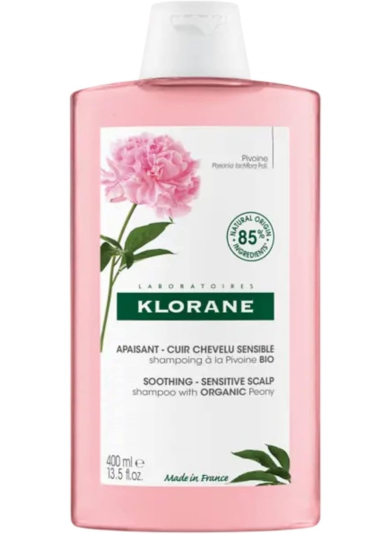 Klorane Soothing - Sensitive Hair Scalp Shampoo With Organic Peony 400Ml