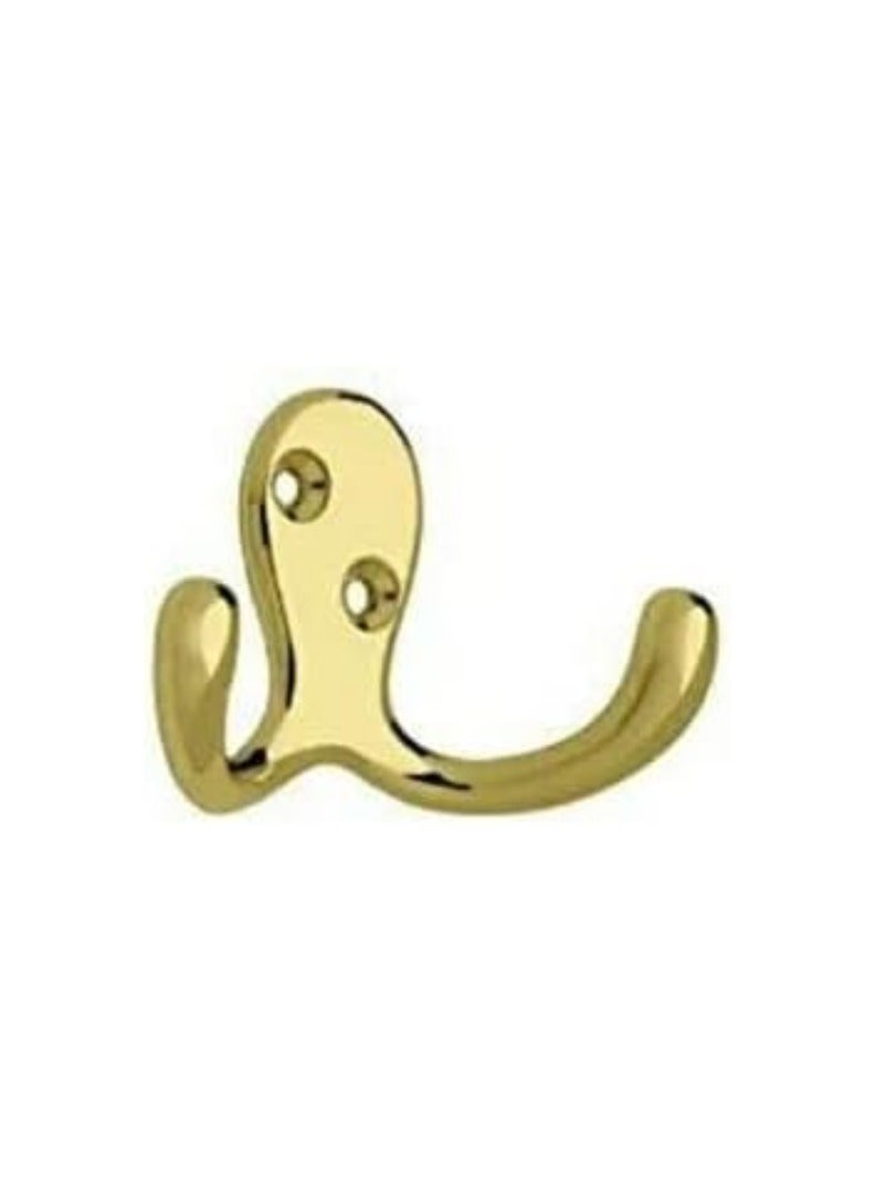 KNP KNP Brass Plated Coat Hook is a durable and stylish wall-mounted hook designed for hanging coats, hats, robes, towels, bags, and more. 