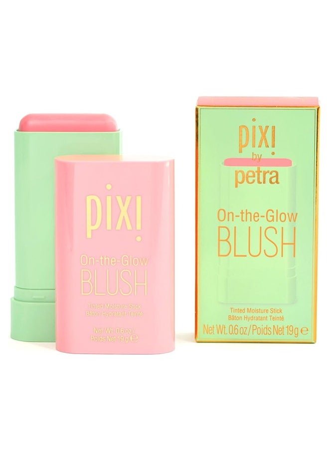 pixi beauty - On-the-Glow Blush, Tinted Moisture Stick Baton Hydrating Tinted, Moisture Blush Stick with Ginseng, Aloe Vera & Fruit Extracts, for Cheeks & Lips, 19g / 0.6oz (Fleur) - Image 1