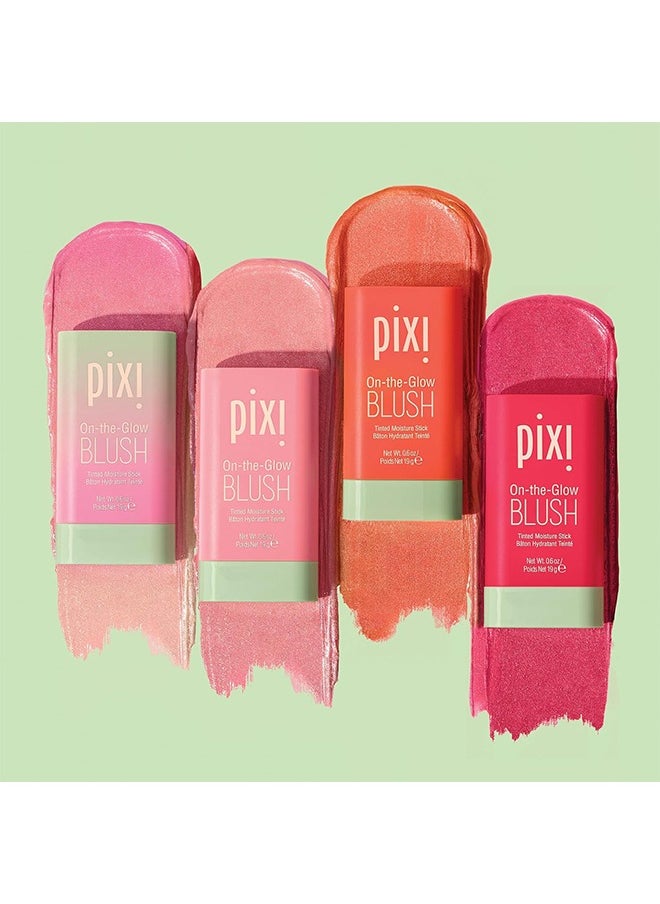 pixi beauty - On-the-Glow Blush, Tinted Moisture Stick Baton Hydrating Tinted, Moisture Blush Stick with Ginseng, Aloe Vera & Fruit Extracts, for Cheeks & Lips, 19g / 0.6oz (Fleur) - Image 1