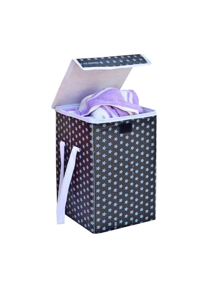 SH.NASIMA MANUFACTURER SH Nasima 35 L Laundry Basket with Handle Foldable Laundry Hamper Collapsible Laundry Sorter and Organizer Tall Storage Basket Pack 1 Black  - Image 1