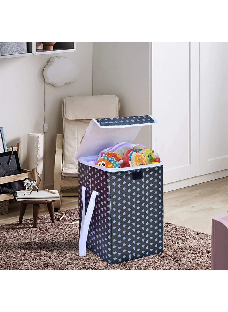 SH.NASIMA MANUFACTURER SH Nasima 35 L Laundry Basket with Handle Foldable Laundry Hamper Collapsible Laundry Sorter and Organizer Tall Storage Basket Pack 1 Black  - Image 5