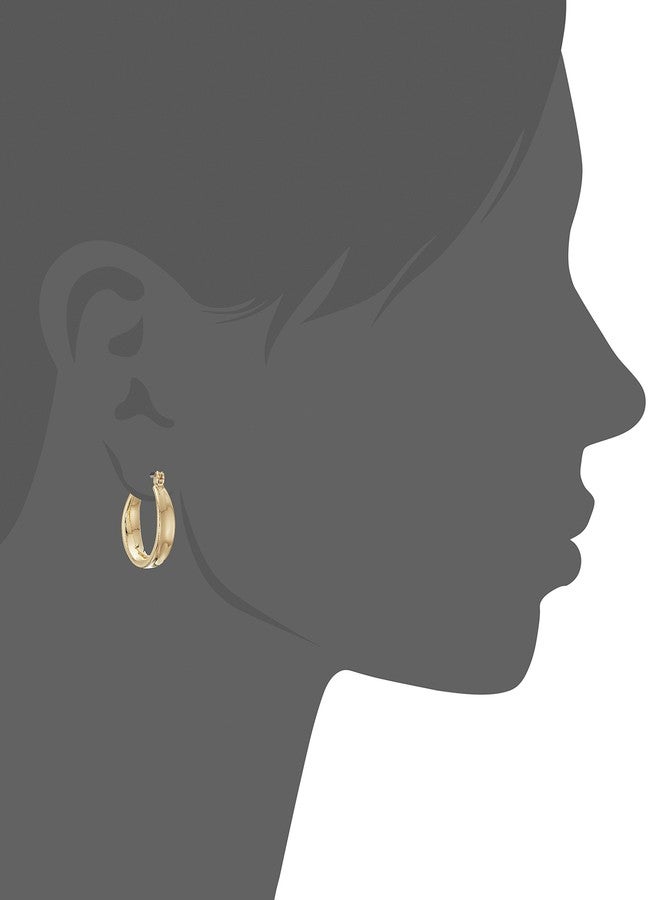 Napier Women's Gold-Tone Small Click It Hoop Earrings - Image 2