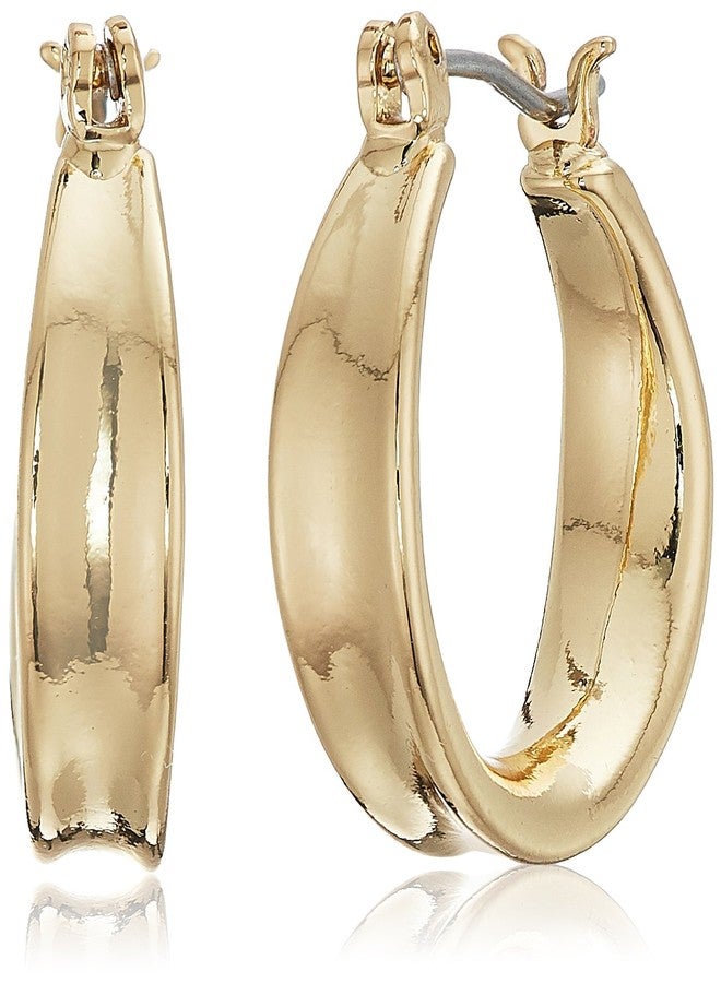 Napier Women's Gold-Tone Small Click It Hoop Earrings - Image 1