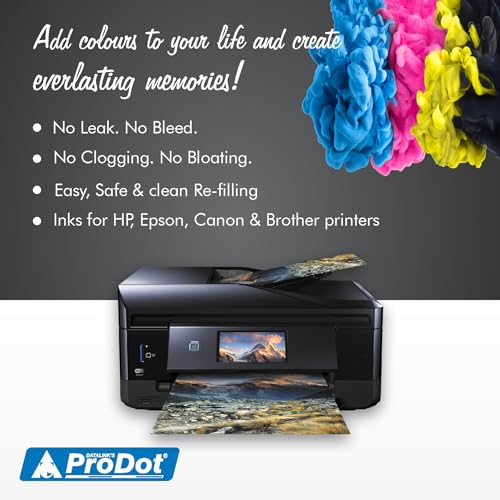 ProDot ProSeries Ep-664 Inkjet Ink Refill Compatible with Epson L100, L130, L210, L220, L300, L310, L350, L355, L360, L380, L485, L565, L655, L1300, L1455 Ink Tank Printers (70 ml, C/M/Y/K) - Image 3