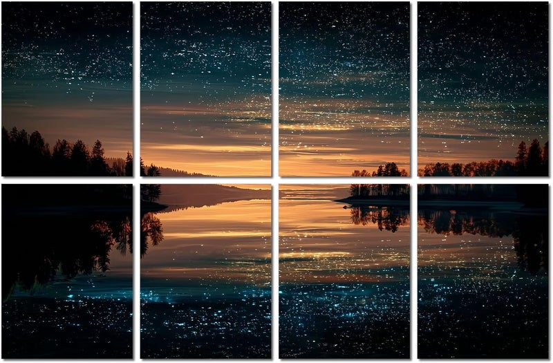 FurnoFlexArt Acoustic Panels - Starry Lake Design for Sound Proofing - Image 1