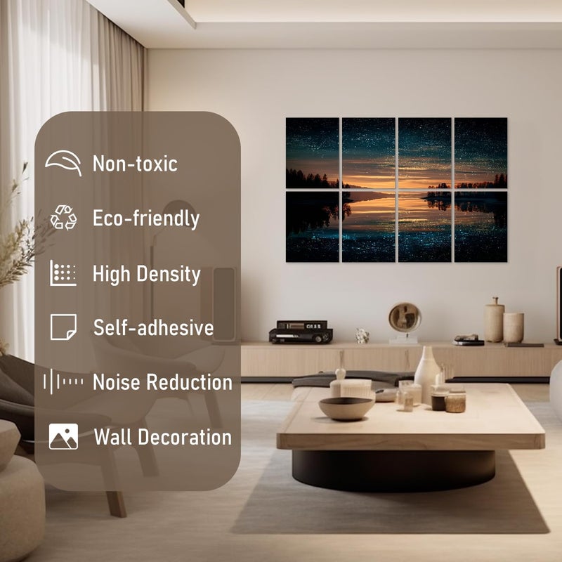 FurnoFlexArt Acoustic Panels - Starry Lake Design for Sound Proofing - Image 2
