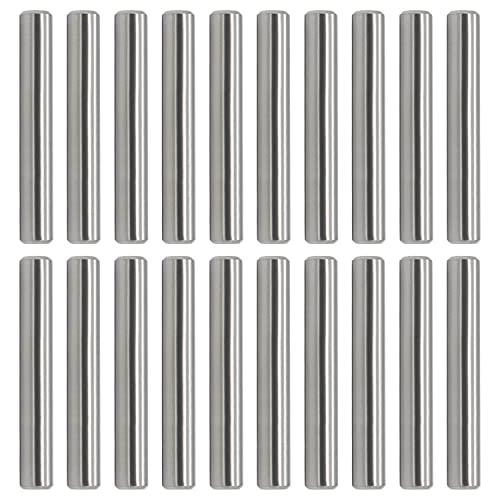 FOCMKEAS 20 PCS Dowel Pins 2.5 mm Dia. x 18 mm/0.71" Length 304 Stainless Steel Shelf Support Pegs Pin Metal Rod Fasten Elements Used On Location - Image 1