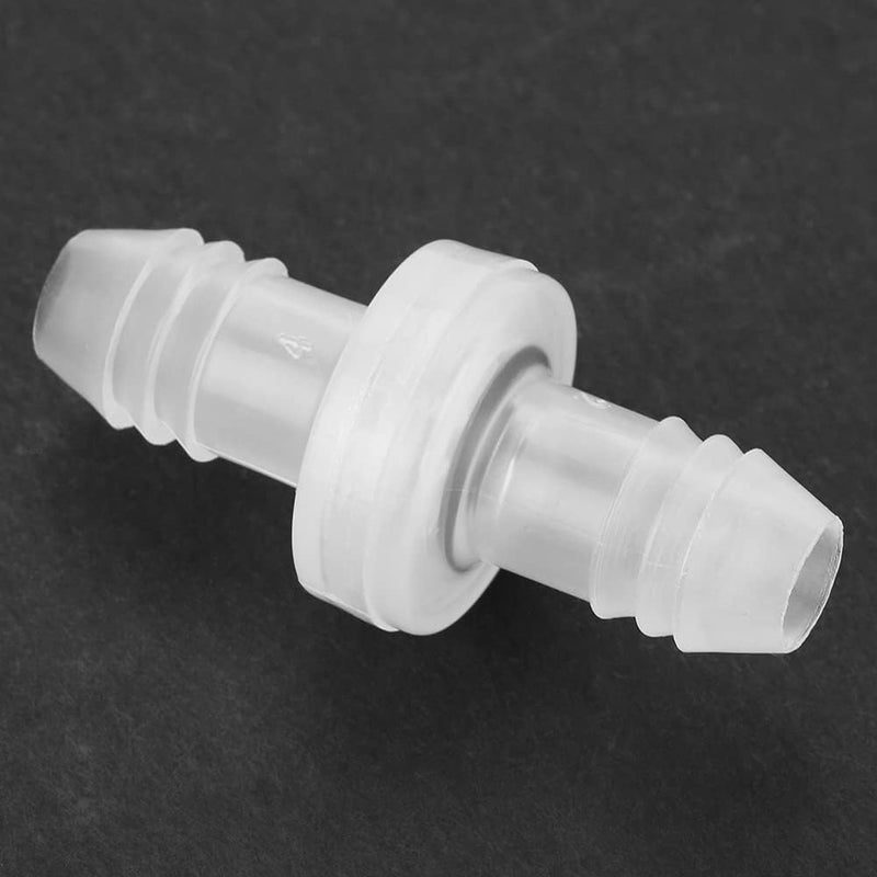 Eujgoov Check Valve, 3/8 10MM Plastic Inline Check Valve, One Way Inline 3, 8 One Way Non Return for Fuel Gas Liquid Air (PP - Image 2