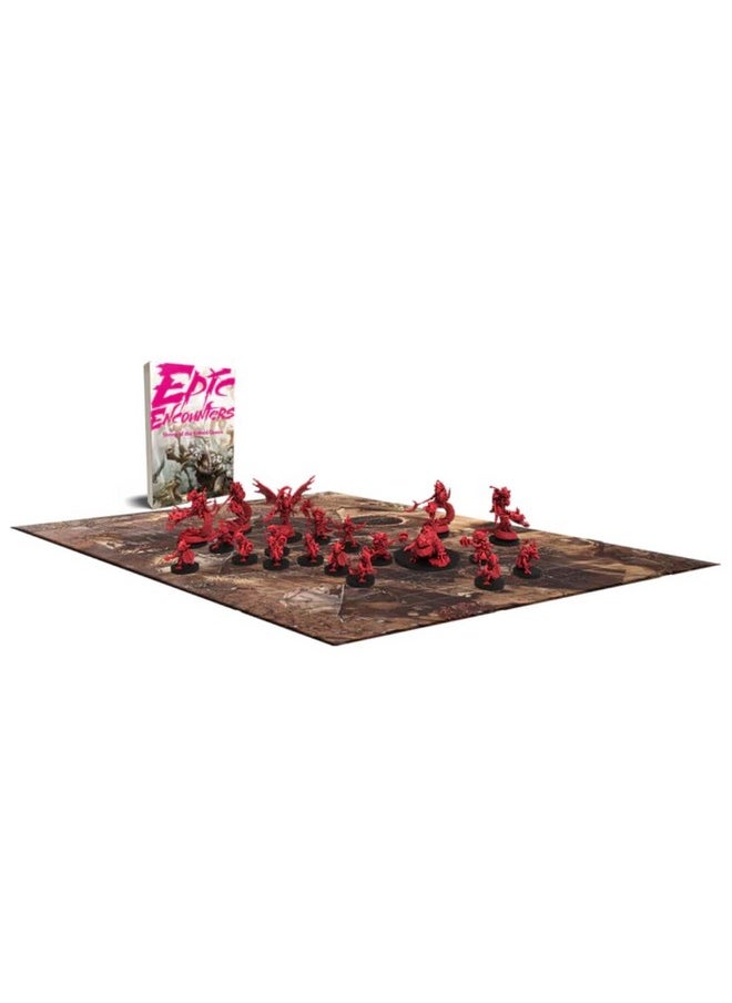 Epic Encounters: Shrine Of The Kobold Queen Rpg Fantasy Roleplaying Tabletop Game With 20 Miniatures Doublesided Game Mat & Game Master Adventure Book With Monster Stats 5E Compatible