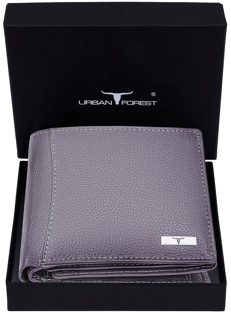 URBANFOREST URBAN FOREST Oliver Light Grey Leather Wallet for Men - Image 1