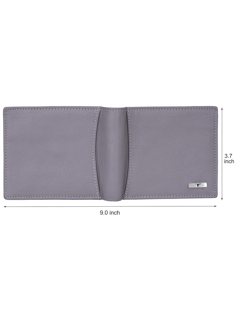 URBANFOREST URBAN FOREST Oliver Light Grey Leather Wallet for Men - Image 5