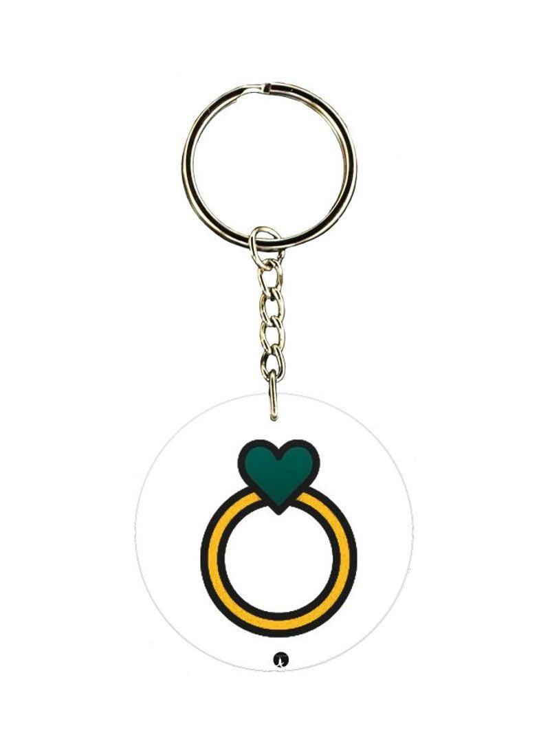 Cartoon Themed Single Sided Keychain