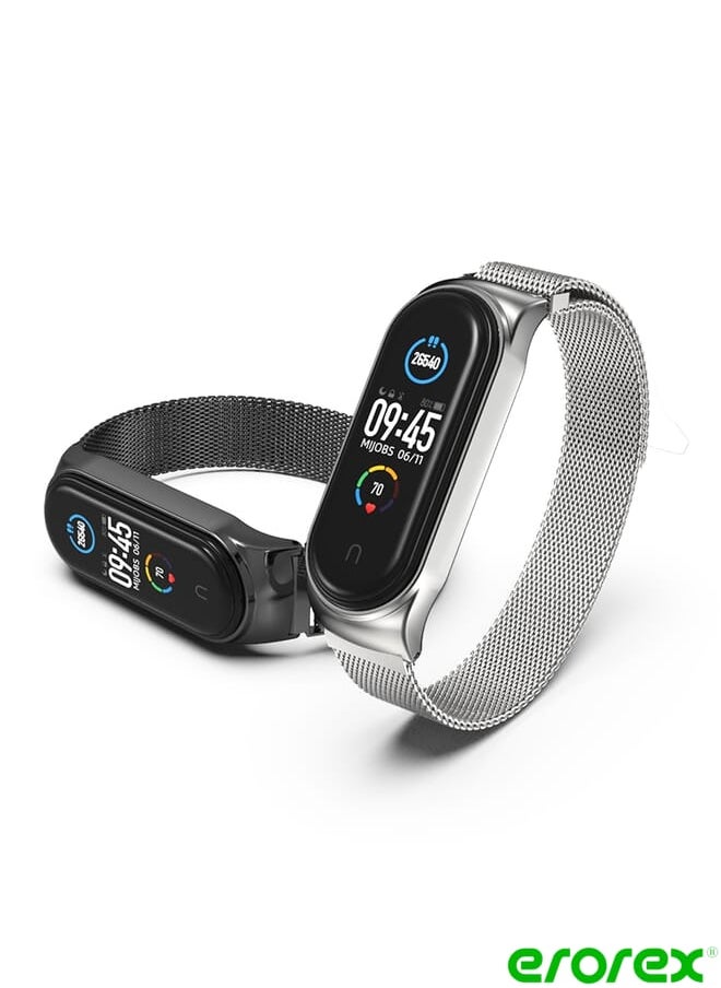 erorex - Mijobs Milan CS Metal Magnetic  for Xiaomi Mi Band 3 & 4 & 5 & 6, Host not Include - Image 1