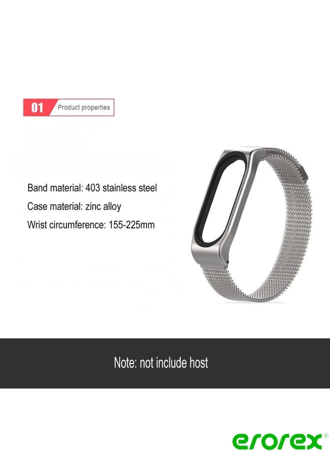 erorex - Mijobs Milan CS Metal Magnetic  for Xiaomi Mi Band 3 & 4 & 5 & 6, Host not Include - Image 1