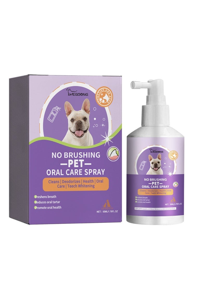 YEGBONG Pet Teeth Cleaning Spray Pet Oral Cleaner Fresh Breath Deodorizing Deodorizing Cleaner - Image 3
