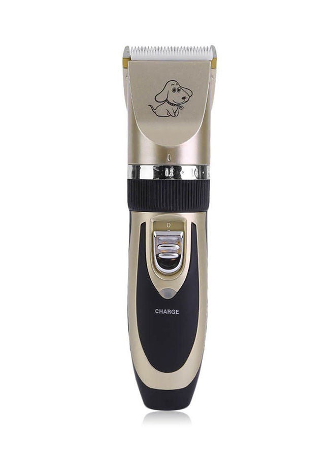 NIBEMINENT Portable Low Noise Cordless Hair Grooming Trimmer Black/Gold 45x175x45mm - Image 1