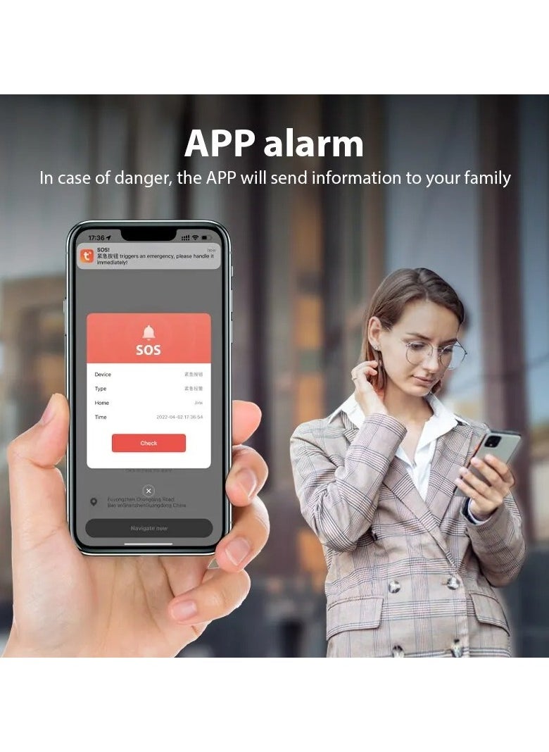 Emergency SOS Alarm Keychain for Kids Elderly and Women Personal Safety Device with Panic Button or Pull Pin and 130 dB Loud Alert