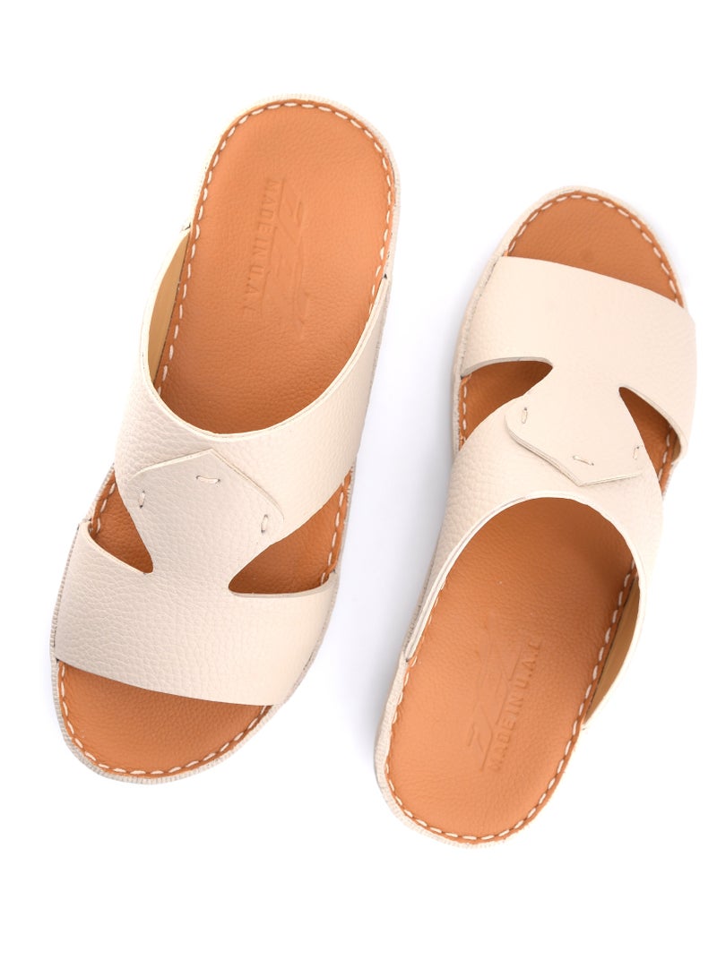 النهام صندل عربي رجالي مصنوع يدويًا من الجلد - نعال تقليدي فاخر بجودة عالية - Image 1