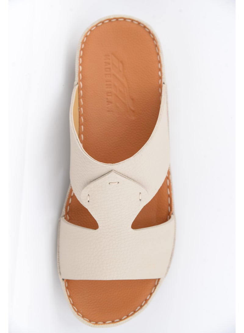 النهام صندل عربي رجالي مصنوع يدويًا من الجلد - نعال تقليدي فاخر بجودة عالية - Image 3