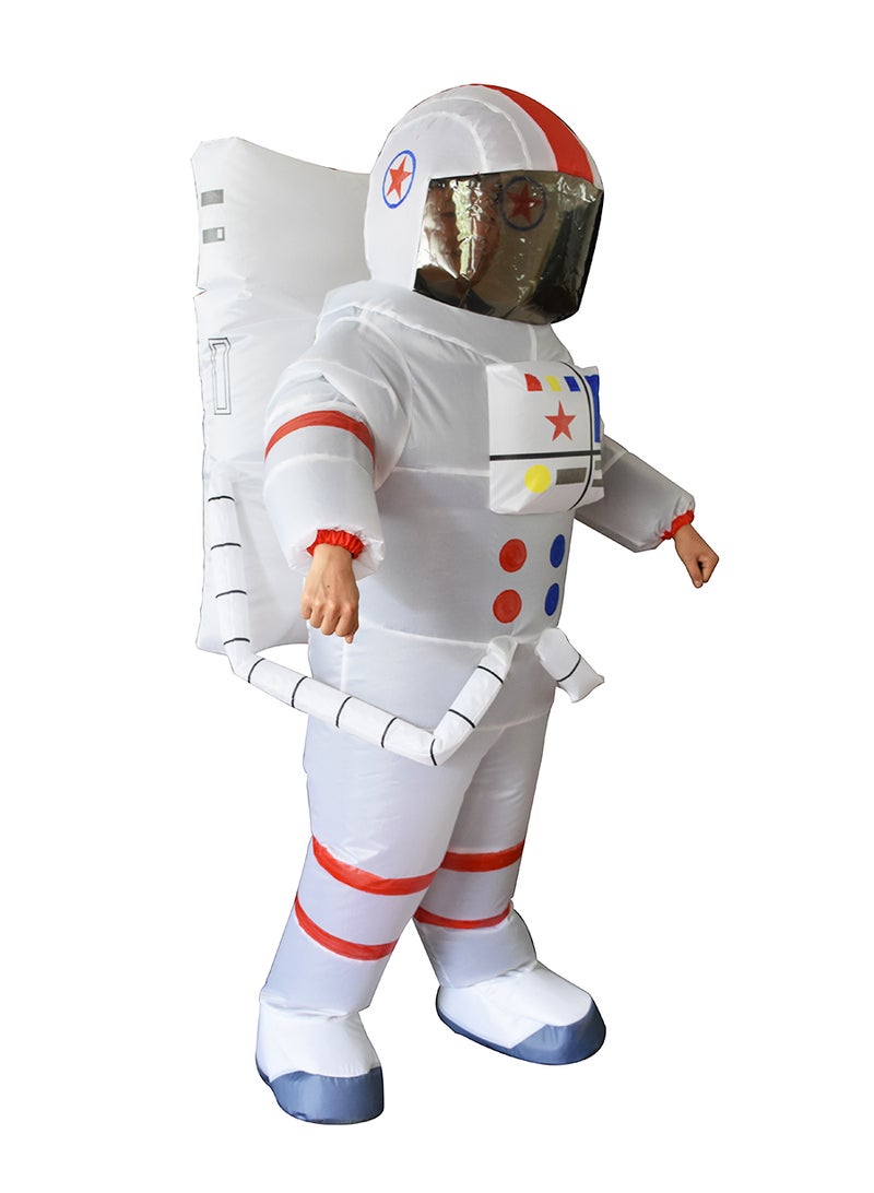 Astronaut Shape Inflatable Costume for Festival include a Blower and Battery Case,Space Man Costume for Dress Up Party,Funny Blow up Pretend Toy Costume for Party Suitable 150-195cm Height - Image 4