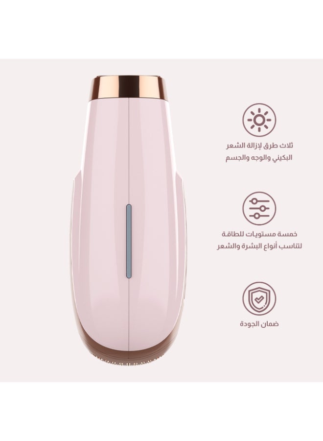 ملاي جهاز إزالة الشعر بالليزر T5 Ice Pulse، وردي / ذهبي - Image 5