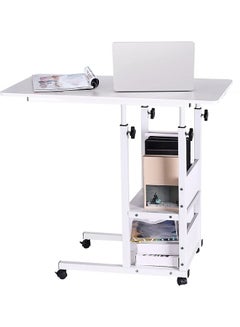 CityRiya-Long Laptop Table Desk Stand Rolling Mobile Computer ...