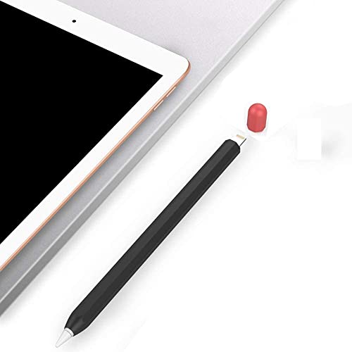 Mizi Duotone Silicone Sleeve Case Cover for Apple Pencil 1st Generation - (Black, Red) - Image 4