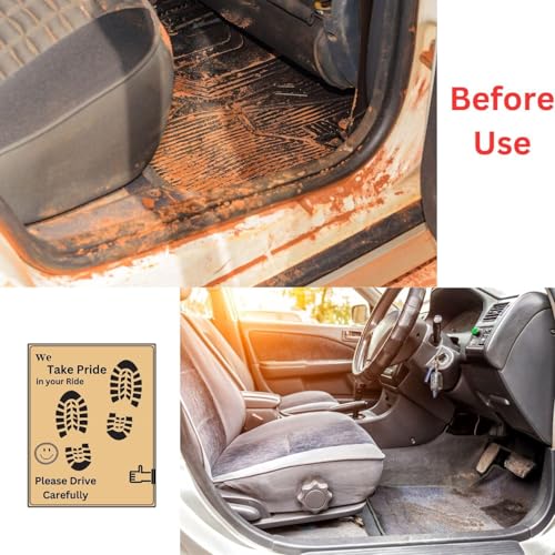 Sorax Car Compatible Disposable Paper Foot Mat, Universal Size, Brown (Pack of 500) - Image 2