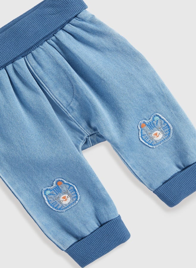 mothercare طقم تي شيرت وبنطال جينز بطبعة نمر - Image 2