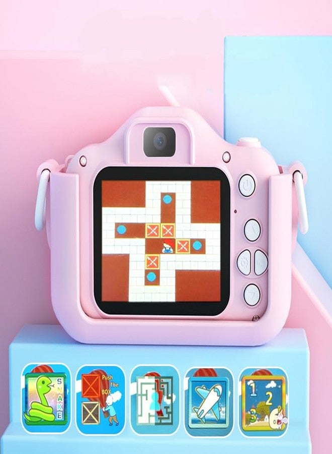 KOOCE Kids Digital Camera with Cat Design – Compact Selfie Camera for Girls & Boys, 2.0" Screen, Video Recorder, Photo Capture, Built-in Games, Includes 4GB SD Card - Image 4
