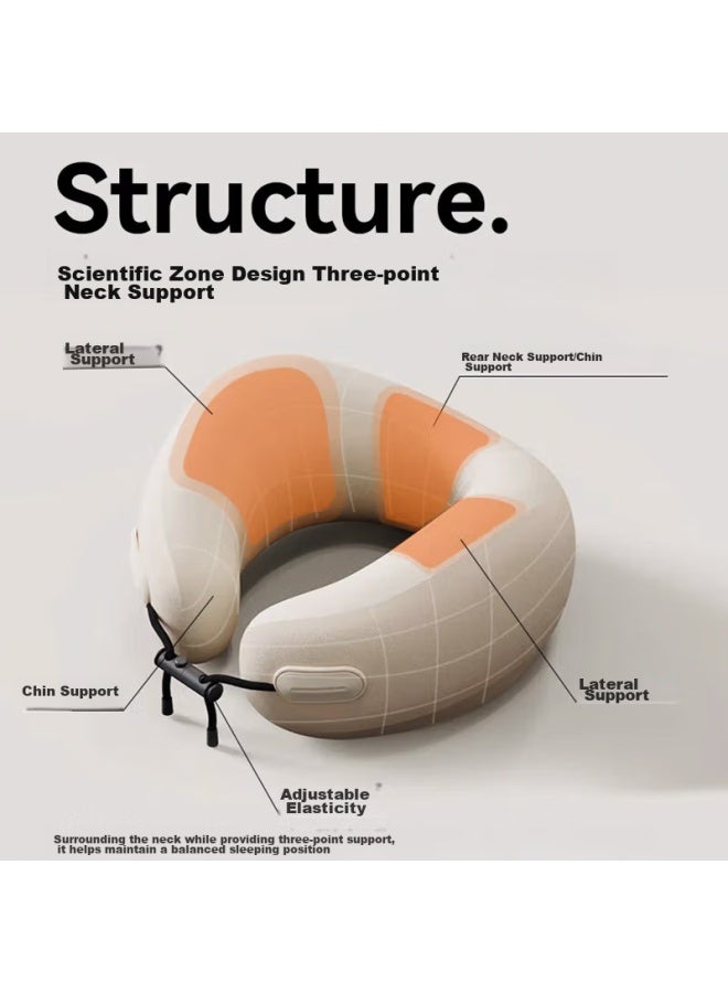 Everythink U-shaped Neck Pillow, Travel Neck Support, Portable For Long-distance Travel, Office Use, Nap, U-shaped Neck Pillow - Image 3