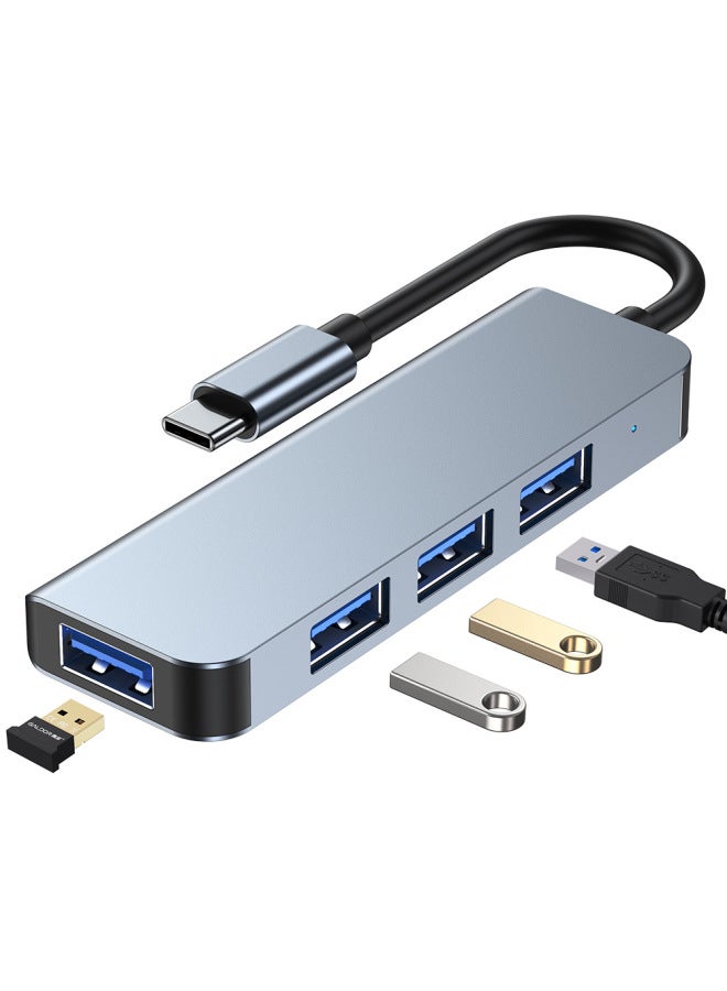 نيوترل محطة توصيل USB Type C محمولة، مركز توصيل سباعي الوظائف للكمبيوتر المحمول، محول متعدد المنافذ للسيارة من واحد إلى أربعة - Image 1