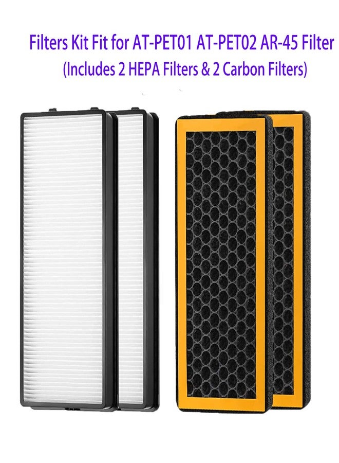 HOMFILBIT 4 Pack Replacement Filters Compatible with HoMedics PetPlus AT-PETODR and TotalClean AT-OFL Air Purifier, Model AT-PET01 AT-PET02 and AR-45 - Image 5
