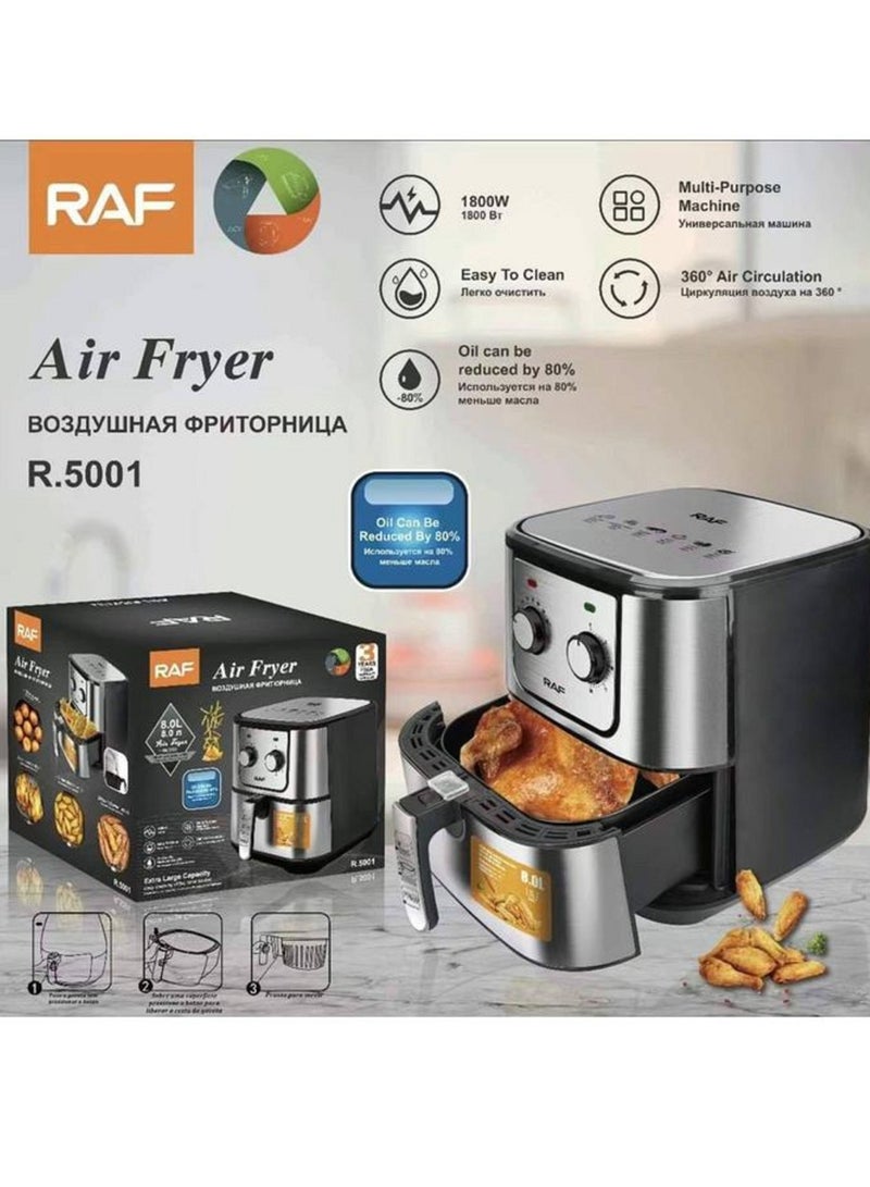RAF Healthy Electrical Air Fryer- R.5001- 8L - Image 3