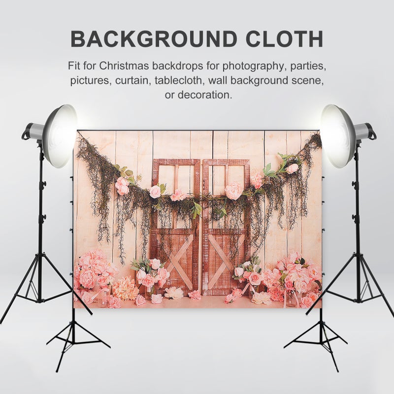 Retro Rose Tapestry Background Cloth Photo Backdrop Valentine Decoration Props - Image 5